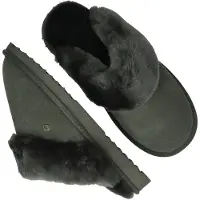 Warmbat Flurry woman suede Pantoffels | Maat 43 Dames Groen