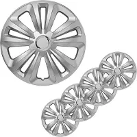 Pricenet wieldoppen Terra 14 inch zilver set van 4