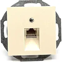 JUNG RJ-45 wandcontactdoos - AS serie - Enkelvoudig - Crème