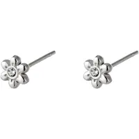 Yehwang Oorknop Bloem - Zilver - RVS