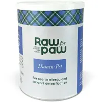 Raw for Paw - supplementen hond - allergieën en huidirritatie - ondersteuning bij allergieën en spijsvertering - vitamine hond - Zweedse voedingssupplementen - Humin pet