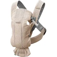 BabyBjörn Draagzak Mini Parelmoer Roze 3d Mesh | Maat: Pasgeborene (0 - 6 jaar)