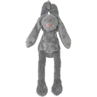 Happy horse Konijn Richie Muziekknuffel - Donkergrijs - Baby cadeau