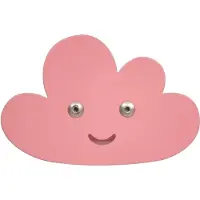 Roommate muurhaak wolk junior 11,7 x 7,7 cm roze