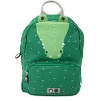 Trixie Baby Rugzak - Mr. Crocodile - Schooltas Waterafstotend - Boekentas voor Kind - Voor Jongens en Meisjes - Geschikt als Gymtas - Groen