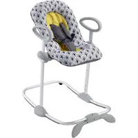 Beaba Up & Down Wipstoel Baby - In Hoogte Verstelbare Schommelstoel - Babyschommel - 4 Hoogtes & 3 Ligstanden - Inclusief 5-Punts Gordel - Meerkleurig