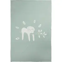 Briljant Baby Deken Jungle Dusk 75 X 100 Cm Katoen Groen/wit