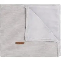 Babys Only Ledikantdeken teddy Sense kiezelgrijs