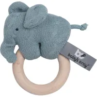 Babys Only Houten rammelaar olifant stonegreen