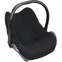 Dooky Seat Cover 0+ Autostoel hoes Zwart Uni - Universele Autostoelhoes Maxi Cosi CabrioFix, Maxi Cosi hoes Pebble, Maxicosi hoes, Cybex en meer - Autostoelhoes Baby Universeel