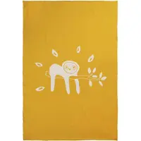 Briljant Baby Deken Jungle Dusk 75 X 100 Cm Katoen Geel/wit