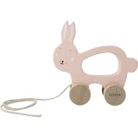Trixie Houten Trekspeeltje - Mrs. Rabbit - Voor de eerste stapjes - Babyspeelgoed - Voor Jongens & Meisjes - Konijn