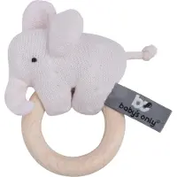 Babys Only Houten rammelaar olifant classic roze