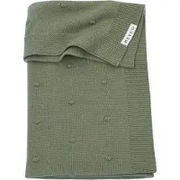Meyco Baby Mini Knots wiegdeken - forest green - 75x100cm - 1.0 TOG
