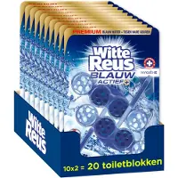 Witte Reus Blauw Actief Hygiene Toiletblok 100g - WC blokjes - Voordeelverpakking - 2x10 stuks
