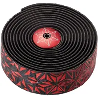 Supacaz Super Sticky Kush Star Fade-stuurlint in rood met einddoppen