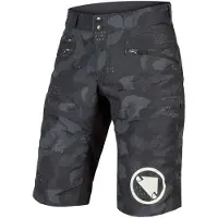 Endura SingleTrack II Korte Broek Zwart Camo || Maat: L