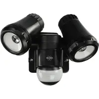 Elro LF80 2-Kops LED Buitenlamp met Bewegingsmelder - 2x10W – 1400lm – IP54 Waterdicht - Zwart