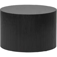 Woood Sanne Bijzettafel - Mdf - Zwart - 40x60x60