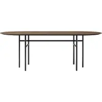Audo Copenhagen Snaregade Oval Eettafel Black | Dark Stained Oak