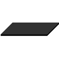 Fontana Rovigo badmeubel toppaneel 100x46cm mat zwart - nieuw