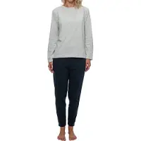 Schiesser Pyjama 'Organic Cotton' blauw