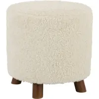 J-Line 28051 Poef Schaap Poot Polyester Wit