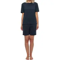 Schiesser Pyjama 'Organic Cotton' donkerblauw
