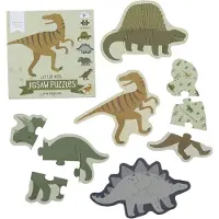 A Little Lovely Company Puzzlespiel - 5-I-1 - Dinosaur - - One Size - Puzzlespiele