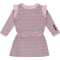 4PRESIDENT Meisjes jurk - Stripe AOP Pink - Maat 68 - Meisjes jurken