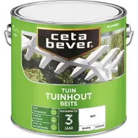 Cetabever Tuinhoutbeits dekkend wit 2,5 l