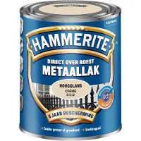 Hammerite Metaallak Hoogglans - Direct Over Roest - Creme - 0,75L