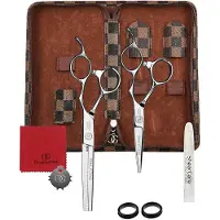Olivia Garden SilkCut Pro Set HS 5,0 Zoll und Modellierschere 6,0 Zoll