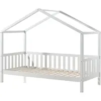 Vipack Dallas Huisbed met Hekje 90 x 200 cm - Wit