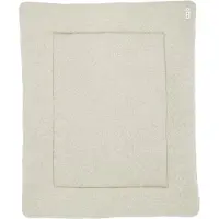 Meyco Baby Knit Basic teddy boxkleed - sand melange - 77x97cm