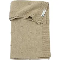 Meyco Baby Mini Knots wiegdeken - sand - 75x100cm - 1.0 TOG