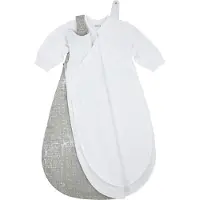 Meyco Baby Fine Lines baby slaapzak rond tweedelig - grey - 74/80
