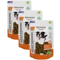 BF Petfood 3x200 gr Biofood meat chunks kip&zalm hondensnack