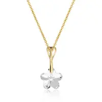Montebello Ketting Beau BG92 - 925 Zilver Verguld - Swarovski - Ø12mm - 40cm