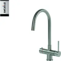 Selsiuz Inox kokend water kraan met single boiler en C-uitloopkraan inox