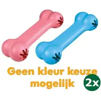 Kong puppy goodie bone roze of blauw assorti 2x 13x5x3 cm