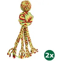 Kong wubba weaves touw assorti 2x 38x8,5x8,5 cm