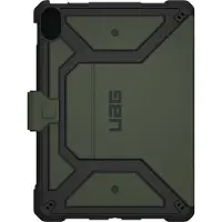 Urban Armor Gear Metropolis Bookcase voor de Apple iPad 11 (2025) 11 inch A16 / iPad 10 (2022) 10.9 inch - Groen