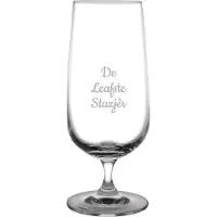 Fusion Gegraveerde bierglas op voet 41cl De Leafste Stazjêr
