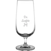 Fusion Gegraveerde bierglas op voet 41cl De Leafste Juf