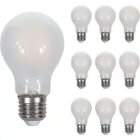 V-TAC Set van 10 E27 filament lampen - A60 -2700K - Frosted - 5 Watt - 2 jaar garantie