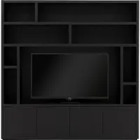 Goossens Tv Meubel Barcelona, 4 deuren 8 open vakken 1 tv paneel