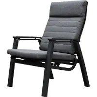 AVH-Collectie Monaco lounge tuinstoel verstelbaar aluminium antraciet