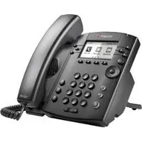 Polycom VVX 310. Kleur van het product: Zwart, Handset type: Handset met snoer, Headset aansluiting(en): RJ-9. Beeldscherm: LCD, Resolutie: 208 x 104