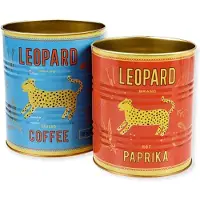 Rex London - Opbergblik 'Cheetah' - Set van 2